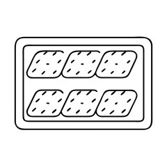 baking tray icon, baking tray vector illustration-simple illustration of baking tray, perfect for baking tray logos and icons