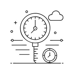 barometer icon, barometer vector illustration-simple illustration of barometer, perfect for barometer logos and icons