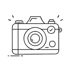 basic camera icon, basic camera vector illustration-simple illustration of basic camera, perfect for basic camera logos and icons