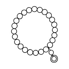 beads icon, beads vector illustration-simple illustration of beads, perfect for beads logos and icons