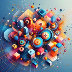 abstract music background with musical notes