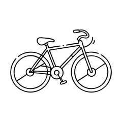 Obraz premium bicycle icon, bicycle vector illustration-simple illustration of bicycle, perfect for bicycle logos and icons