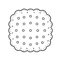 biscuit icon, biscuit vector illustration-simple illustration of biscuit, perfect for biscuit logos and icons
