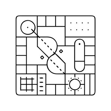 board game icon, board game vector illustration-simple illustration of board game, perfect for board game logos and icons