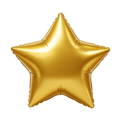 Inflatable Golden Star Toy, Isolated PNG