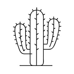 cactus icon, cactus vector illustration-simple illustration of cactus, perfect for cactus logos and icons