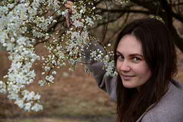 young woman in the park