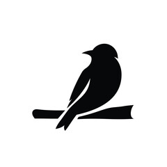 Obraz premium Bird logo on the branch