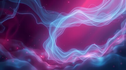 Fototapeta premium Ethereal Blue and Pink Cosmic Abstract