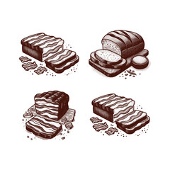 Hand drawn food vector sketch