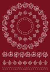 Traditional Rangoli or Kolam designs from the sub continent