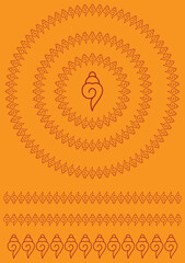 Traditional Rangoli or Kolam designs from the sub continent