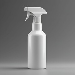 White Plastic Spray Bottle Mockup Clean Design for Your Branding
