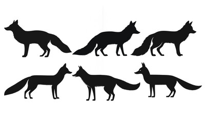 Fox Silhouette Vector Illustration Perfect for T Shirts Prints and Digital Projects
