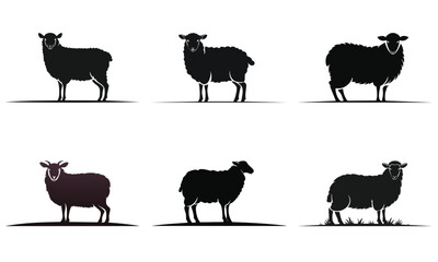 Sheep Silhouette Vector Illustration Perfect for T Shirts Prints and Digital Projects
