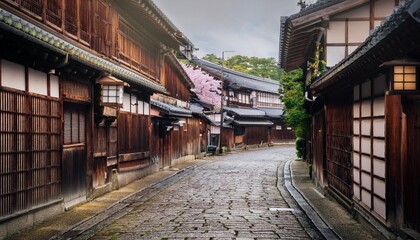 Naklejka premium Each building whispers stories of the past. 