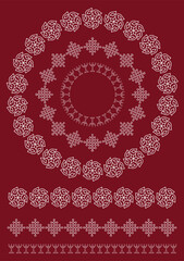 Traditional Rangoli or Kolam designs from the sub continent