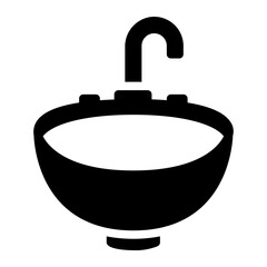 sink glyph icon