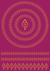 Traditional Rangoli or Kolam designs from the sub continent