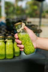 Healthy Green Juice for Detox and Energy Boost