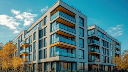 Obraz premium Modern apartment building exterior (2)