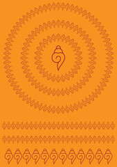 Traditional Rangoli or Kolam designs from the sub continent