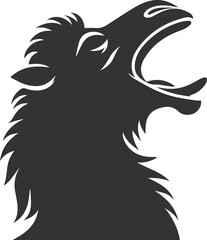Silhouette of a camel animal vector