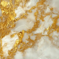 Abstract Gold Veins on White Marble Stone Texture Background