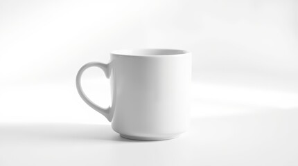 Obraz premium Steaming White Mug Illustration