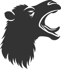 Silhouette of a camel animal vector