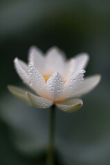 Obraz premium Delicate white water lily