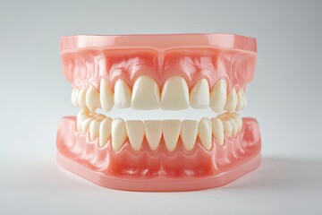 Obraz premium Realistic model of human teeth and gums