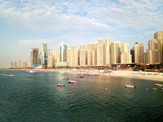 Dubai Marina. Sea view. United Arab Emirates.