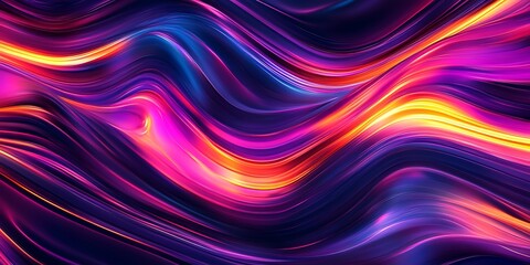 Obraz premium Dynamic Colorful Sound Wave Visual for Music Production, Audio Design, or Abstract Art Projects