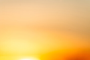 Sky,sunset, beautiful , luxury soft gradient orange gold clouds and sunlight on the blue sky perfect for the background, Sunrise on morning or everning in winter warm time ,Twilight summer,silhouette