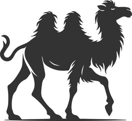 Silhouette of a camel animal vector