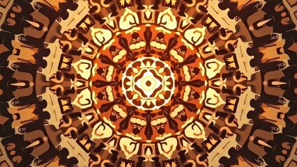 A kaleidoscope like maze of art