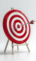 Bullseye Achievement Arrow Target Precision Success Focus Aimed Goal