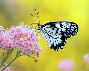 Beautiful butterfly, bee butterfly on flower, spring butterfly