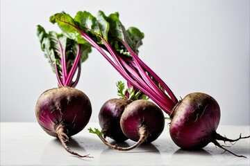 Fresh Organic Beet Roots with Greens – Vibrant Root Vegetable for Clean Eating, Juicing, Detox Recipes, and Wholesome Plant-Based Lifestyle Food Concepts