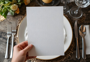 Detailed Restaurant Menu Mockup