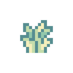 bush plant nature pixel art