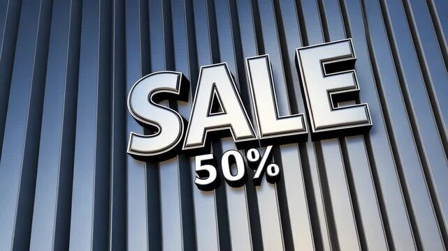 Shoppers explore an enticing sale featuring a significant 50 percent discount on a wide range of products, attracting bargain hunters in a vibrant retail space
