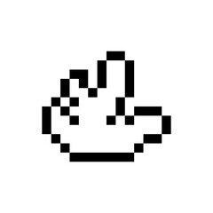 abstract shape retro pixel art