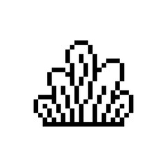 bush plant nature pixel art