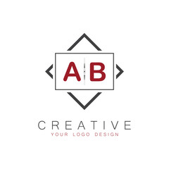 initial monogram logo for Creative with square style design.