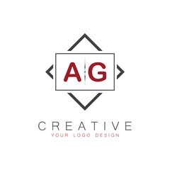 initial monogram logo for Creative with square style design.