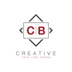 initial monogram logo for Creative with square style design.