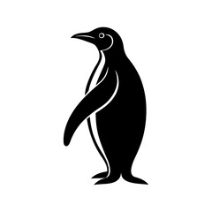Emperor Penguin Silhouette vector illustration