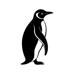 Emperor Penguin Silhouette vector illustration